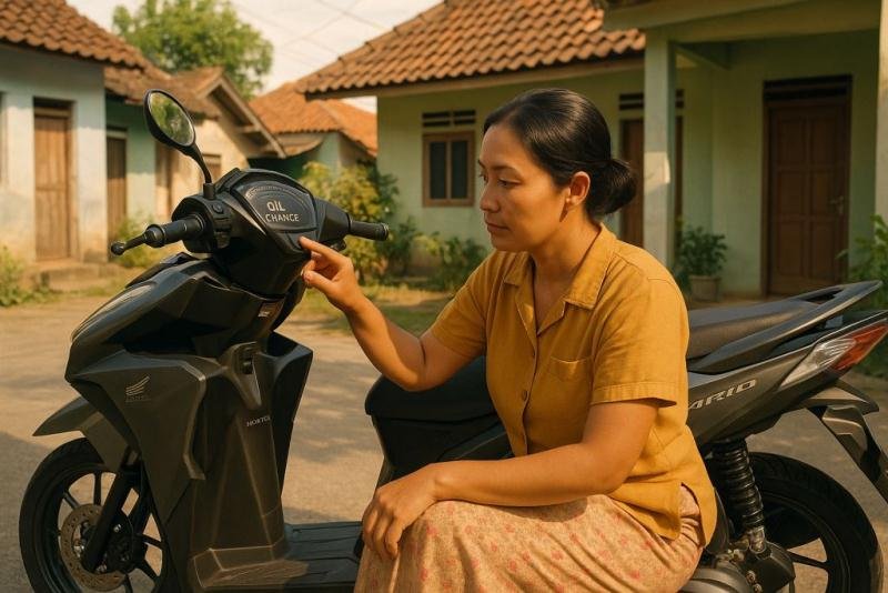 cara menghilangkan oil change vario 125