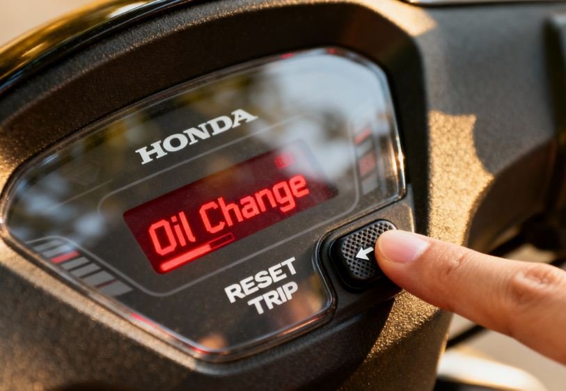 Sudah Ganti Oli Tapi Masih Ada Tulisan Oil Change Scoopy
